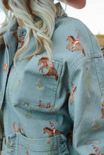 Load image into Gallery viewer, Soft Blue Western Jacket
