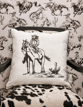 Load image into Gallery viewer, Ranch Life Cowgirl Indoor/Outdoor Pillow
