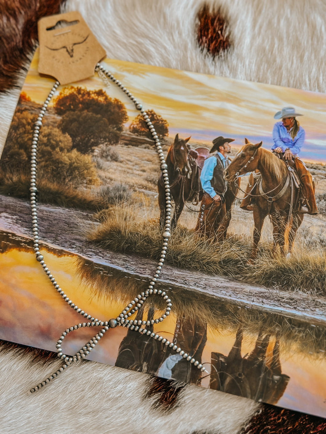 Real Genuine Navajo Pearl Bow Necklace