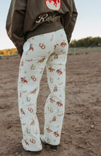 Load image into Gallery viewer, Cream Western Printed Pants
