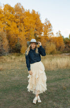 Load image into Gallery viewer, Lacy Tiered Maxi Skirt
