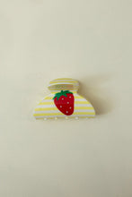 Load image into Gallery viewer, Strawberry and stripes clawclip
