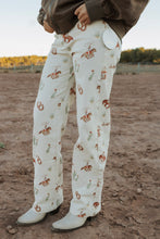 Load image into Gallery viewer, Cream Western Printed Pants
