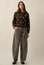 Load image into Gallery viewer, brown polka dot sweater
