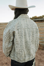 Load image into Gallery viewer, Leopard Denim Jacket

