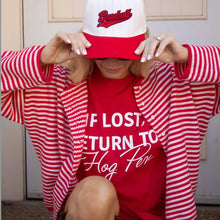 Load image into Gallery viewer, baseball pinstripe trucker hat
