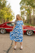 Load image into Gallery viewer, The Serena In Oceanic Orchid Dress

