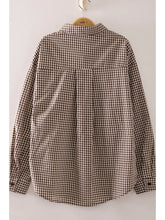 Load image into Gallery viewer, western horse gingham shirt
