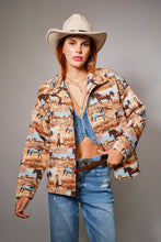 Load image into Gallery viewer, Western Pattern Button Front Jacquard Jacket
