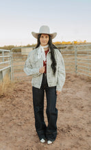 Load image into Gallery viewer, Leopard Denim Jacket
