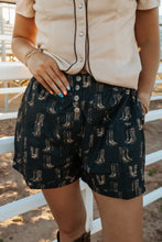 Load image into Gallery viewer, Boot Print Concho Button Down Shorts
