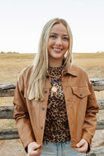 Load image into Gallery viewer, Camel Pleather Jacket
