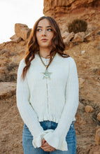 Load image into Gallery viewer, Ivory textured button up long sleeve top
