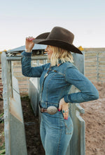 Load image into Gallery viewer, Lainey Wilson X Wrangler Denim Catsuit
