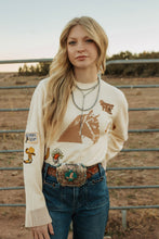 Load image into Gallery viewer, Sparkly Horse Western Patch Sweater
