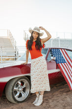 Load image into Gallery viewer, cherry cream skirt
