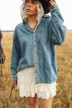 Load image into Gallery viewer, Washed Denim Shirt
