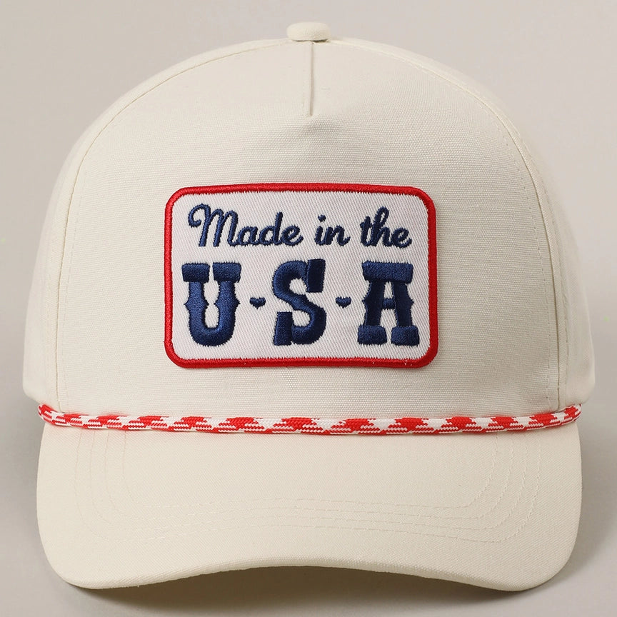 Made in the USA Embroidery Patch Trucker Hat