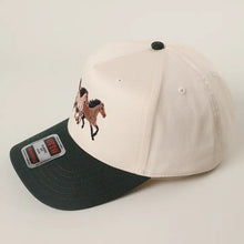 Load image into Gallery viewer, Wild Horses dark green Embroidery Trucker Hat
