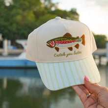 Load image into Gallery viewer, Catch You Later Green Stripe Hat
