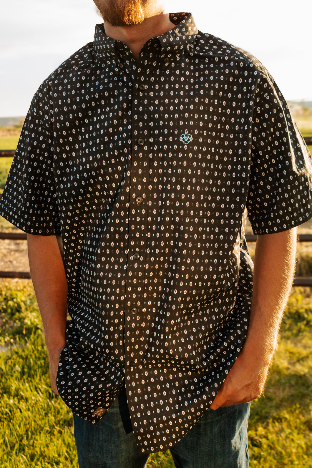 Men's Steele Short Sleeve Button Up