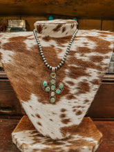 Load image into Gallery viewer, 6MM 18&quot; Sterling Silver Necklace with Cactus Pendant
