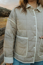 Load image into Gallery viewer, Mocha Gingham Jacket
