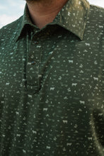 Load image into Gallery viewer, STS men’s fairway forest green polo
