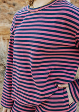 Load image into Gallery viewer, stripe set boxy top wide leg
