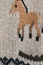 Load image into Gallery viewer, Front Zip horse Sweater Vest
