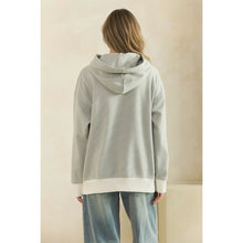 Load image into Gallery viewer, Everyday Stripe Knit Hoodie in sage
