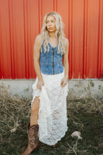 Load image into Gallery viewer, Lace layered skirt with built in biker shorts
