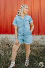 Load image into Gallery viewer, Wrangler Denim romper
