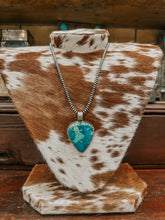 Load image into Gallery viewer, Genuine 4.5mm-20&quot; Necklace W/ Chrysocolla Pendant
