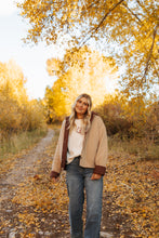 Load image into Gallery viewer, Mocha Red Plaid Reversible Jacket
