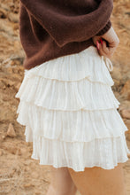 Load image into Gallery viewer, Embroidered Tiered Pleated Mini Skort
