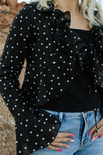 Load image into Gallery viewer, Julie Ruffle Blouse Polkadot
