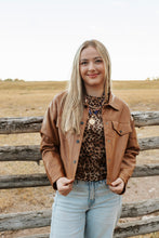 Load image into Gallery viewer, Camel Pleather Jacket
