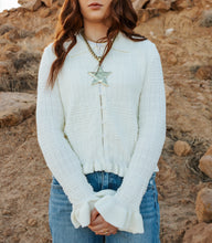 Load image into Gallery viewer, Ivory textured button up long sleeve top
