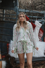 Load image into Gallery viewer, DOORBUSTER PRICE/ Pink Gingham Christmas PJ Set
