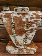 Load image into Gallery viewer, 30&quot; Sterling Silver Stone Necklace
