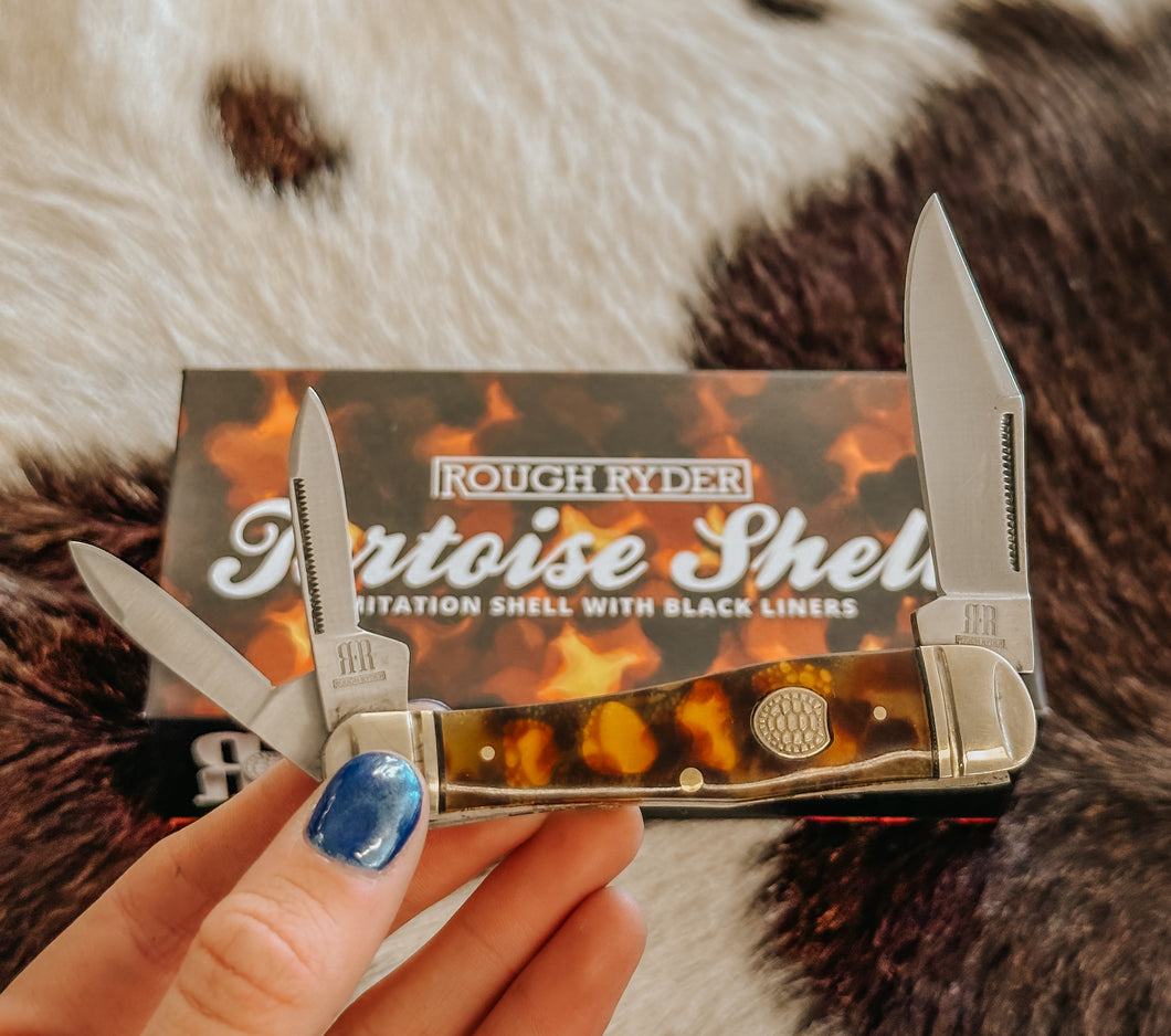 Rough Ryder Tortoise Shell Pocket Knife