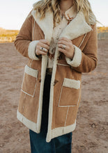 Load image into Gallery viewer, Microsuede long berber coat

