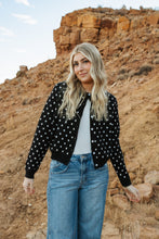 Load image into Gallery viewer, Black Polka Dot Cardigan

