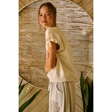 Load image into Gallery viewer, Lace Striped Bow Sleeveless Sweatshirt Top
