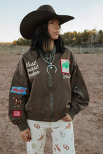 Load image into Gallery viewer, West Rodeo patch bomber jacket
