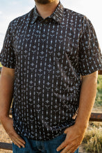 Load image into Gallery viewer, Men&#39;s Wrangler Black Longhorn Polo
