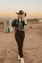 Load image into Gallery viewer, Rock and Roll Cheetah Print High Rise Modest bootcut Jean
