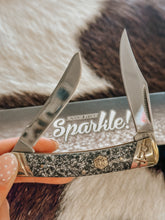 Load image into Gallery viewer, Rough Ryder Silver Sparkle Pocket Knife
