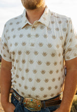 Load image into Gallery viewer, mens Tan Cactus printed polo
